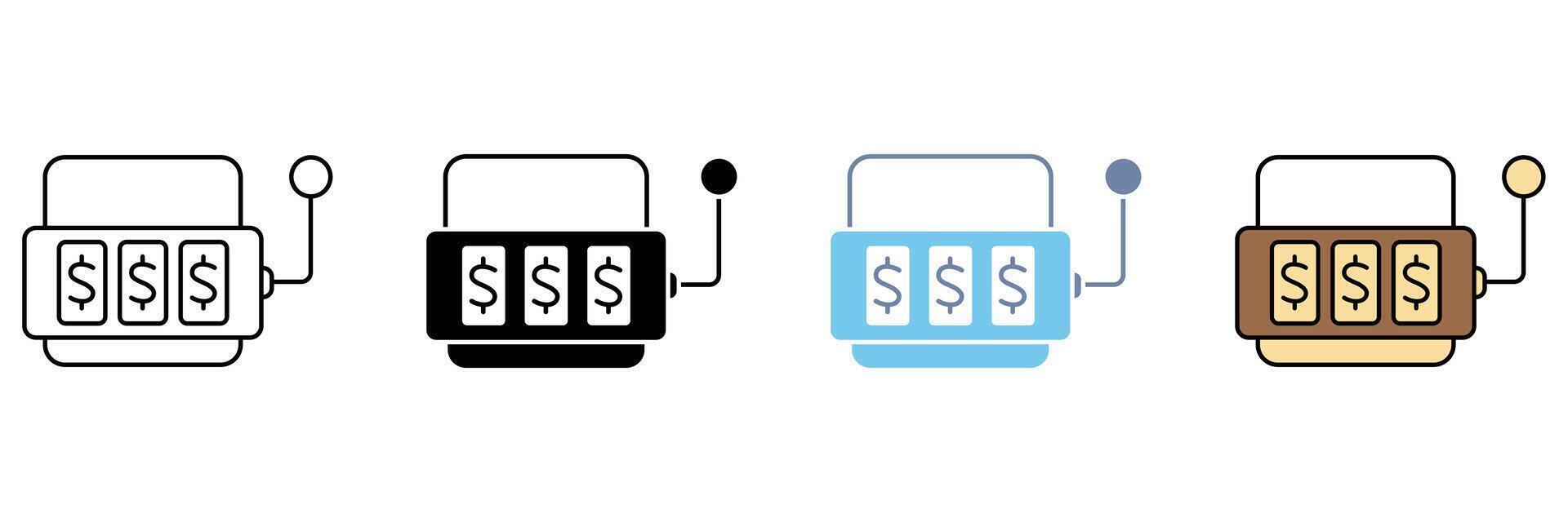 JACKPOT concept line icon. Simple element illustration. vector