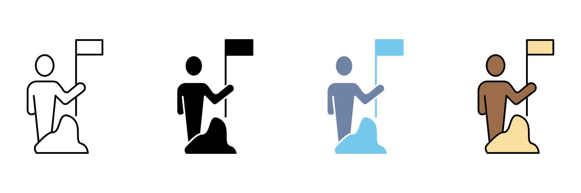 VICTORY concept line icon. Simple element illustration. vector