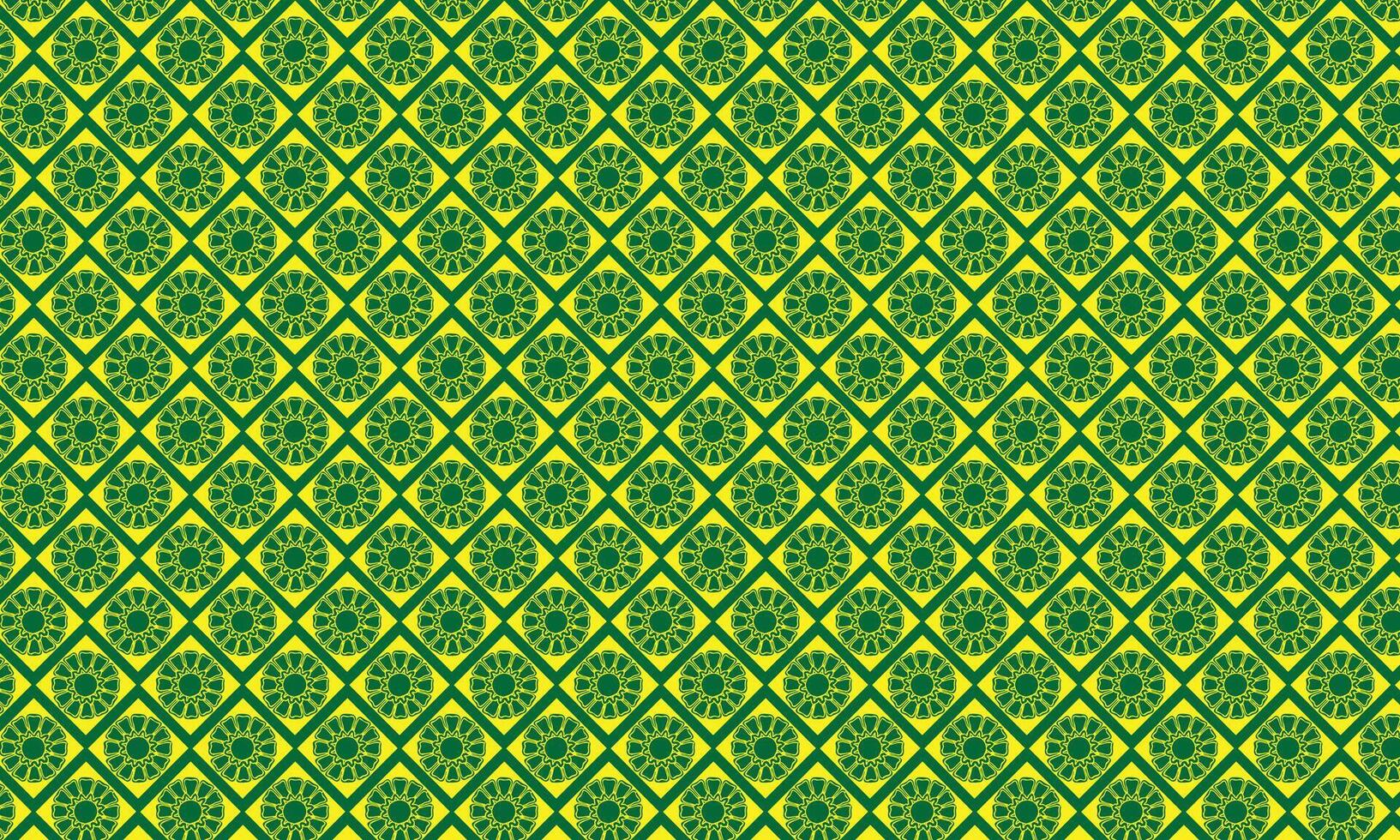 green and yellow geometric pattern vector