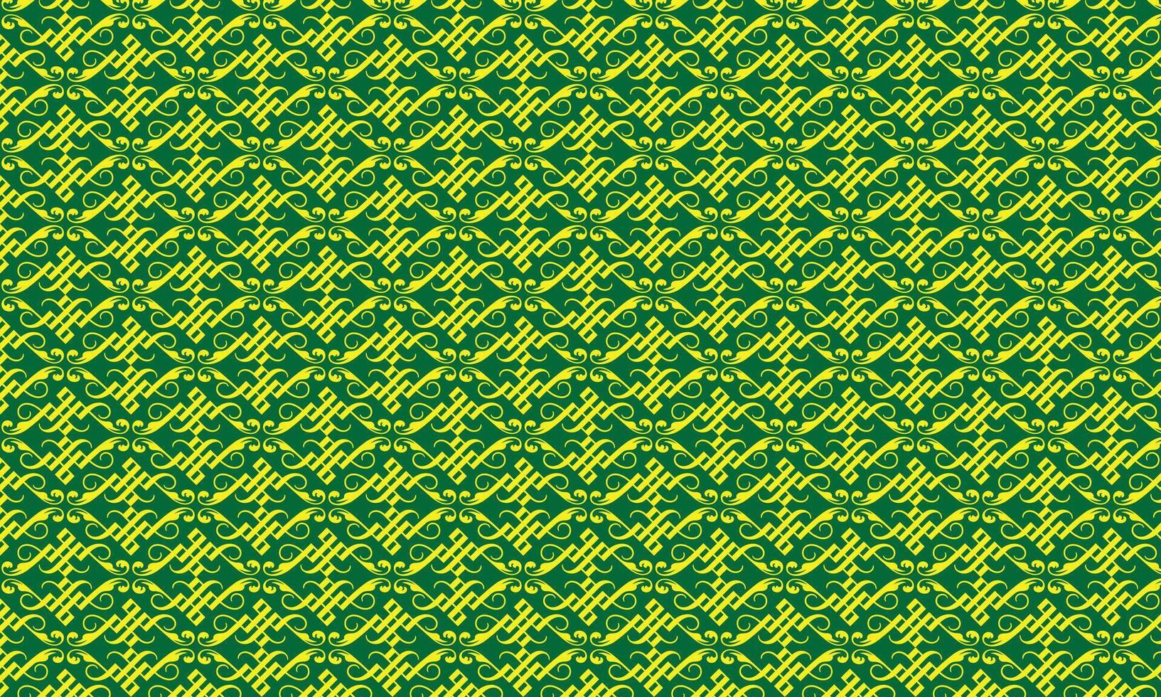 Seamless green leaf pattern with natural texture and striped design vector