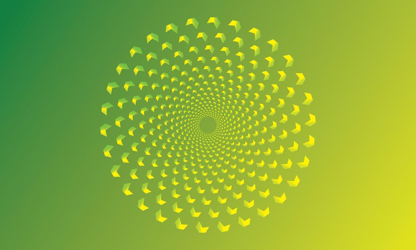 Abstract green background with circular floral patterns and decorative design elements vector