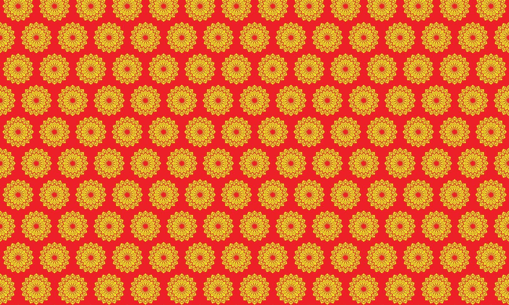 Floral pattern with yellow flowers vector