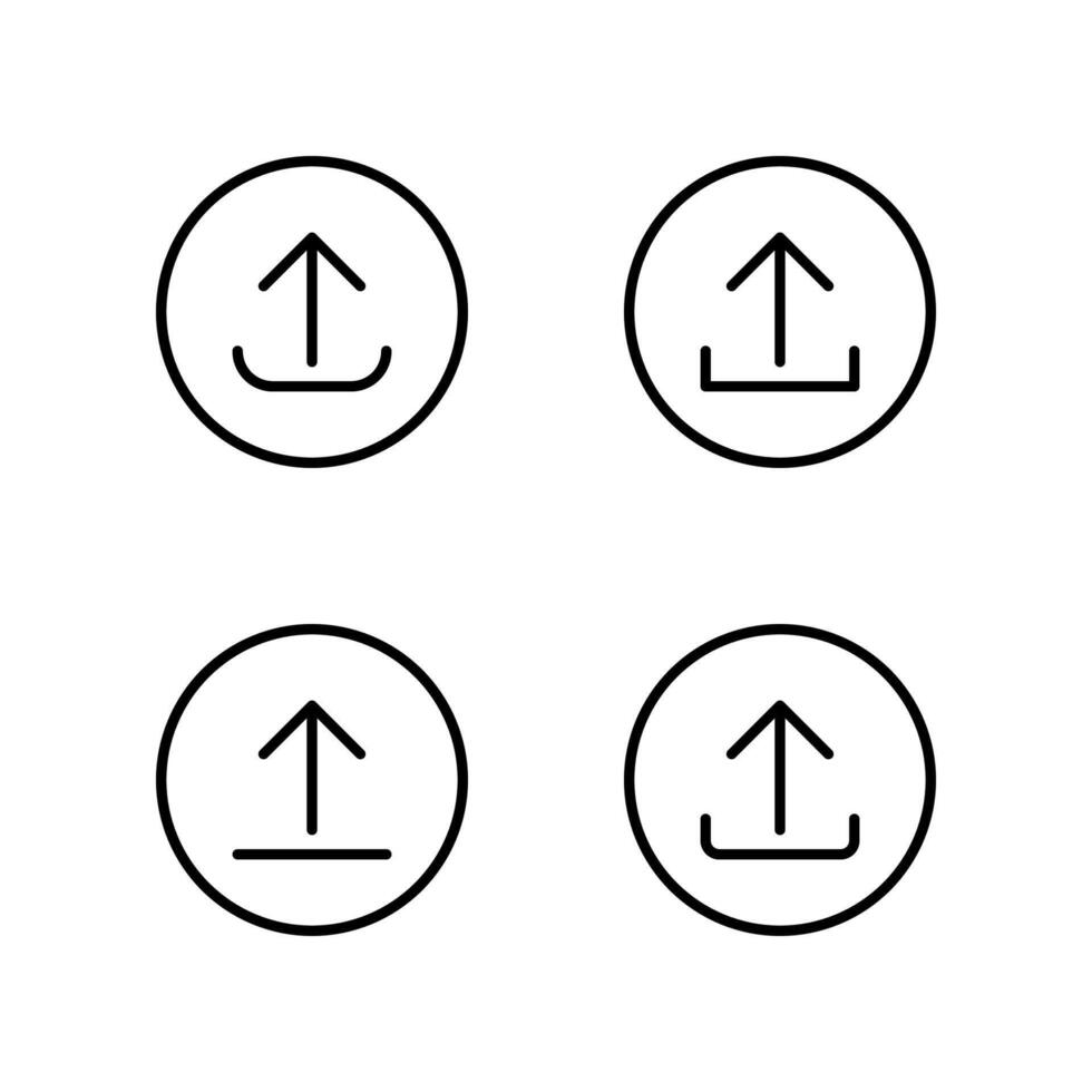 Upload icon set. File upload icon. vector