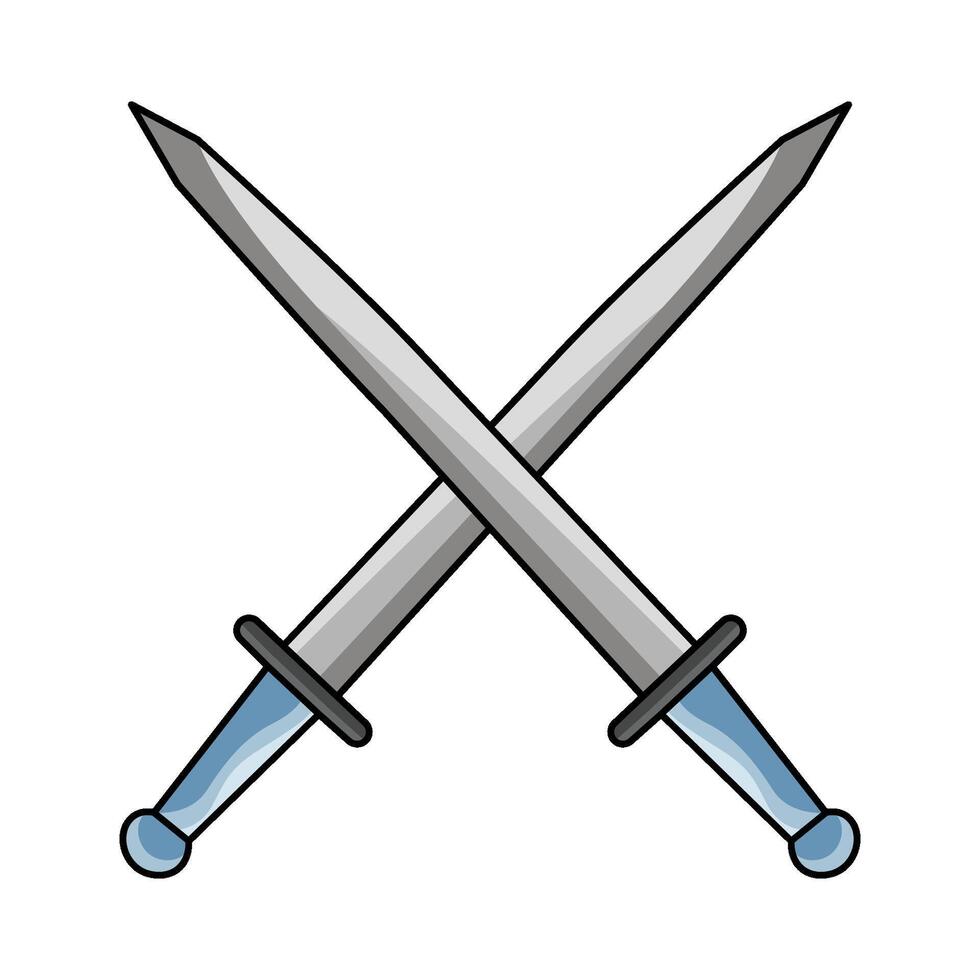 Crossed Swords illustration vector