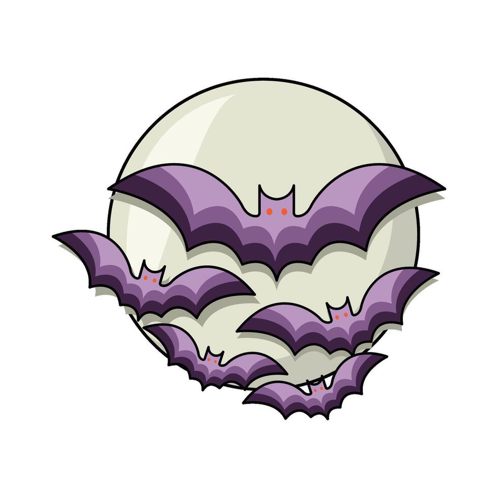 illustration of Bat Swarm vector