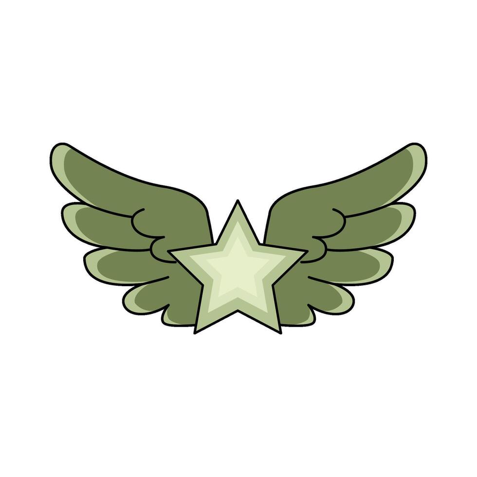 illustration of Military Wings vector