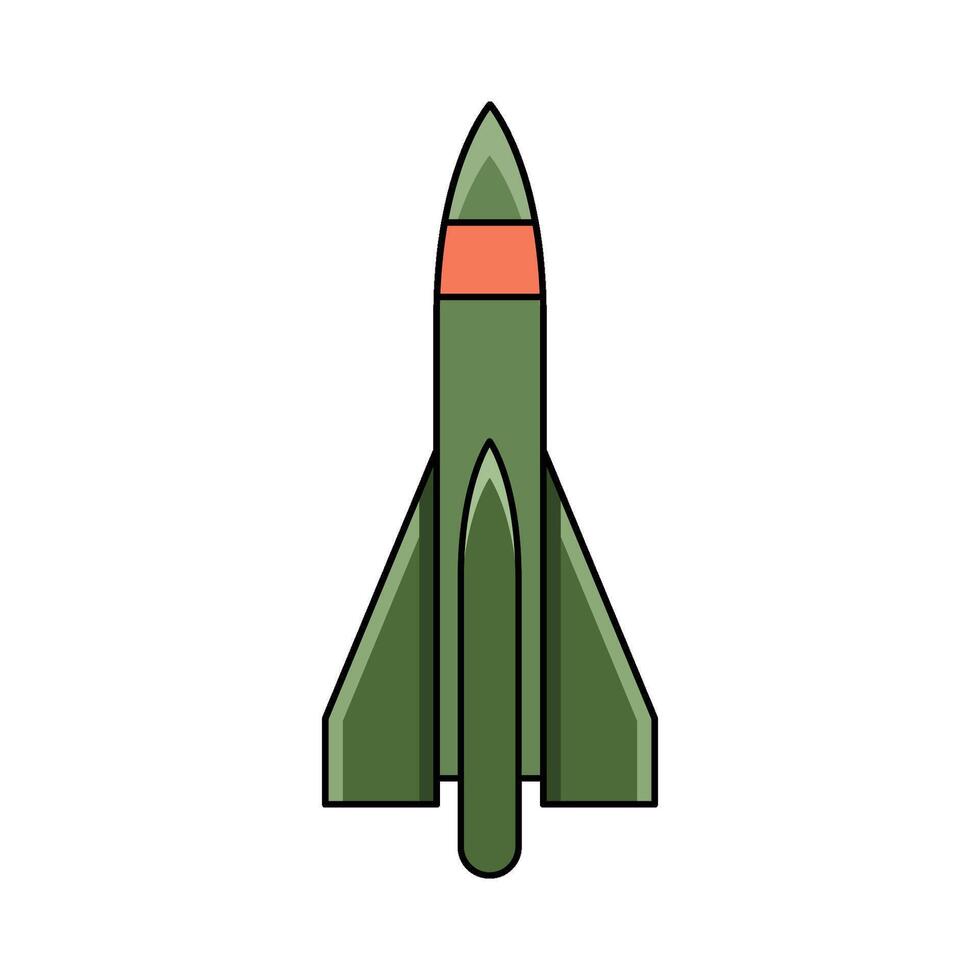 illustration of Missile rocket vector
