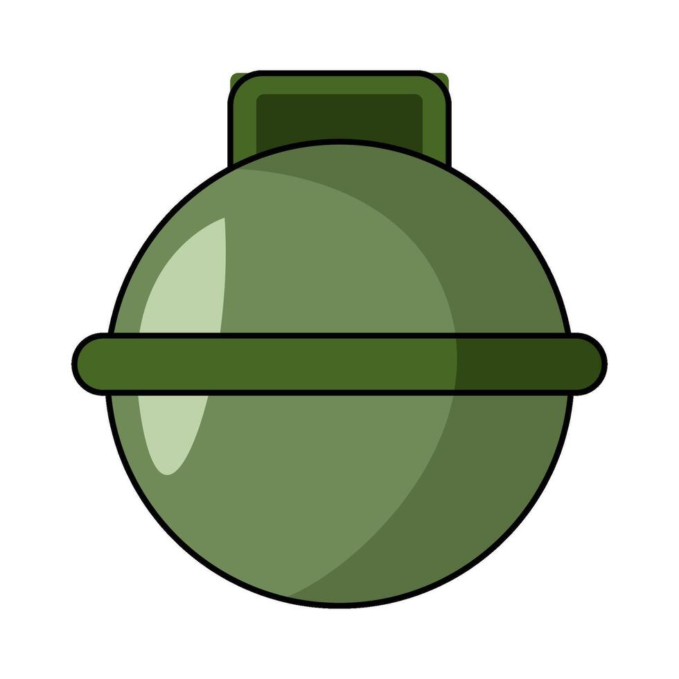 illustration of circle grenade vector