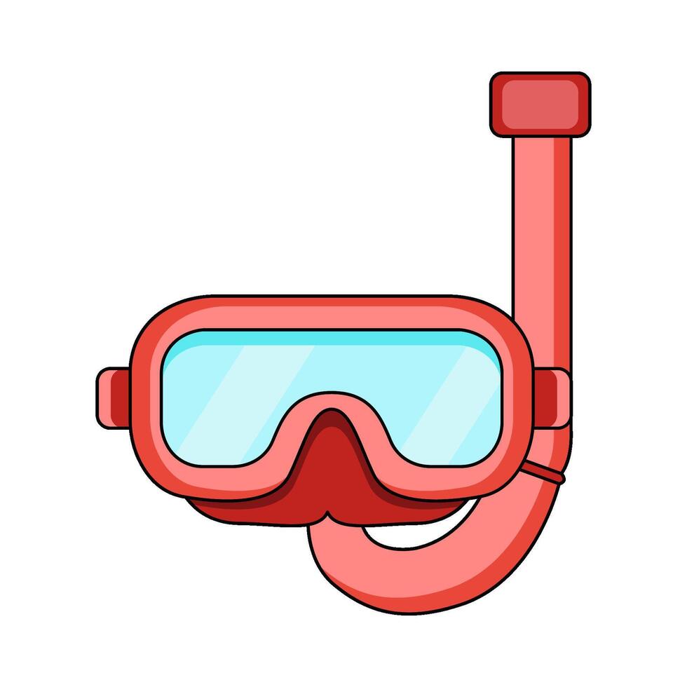 illustration of A Snorkel mask vector