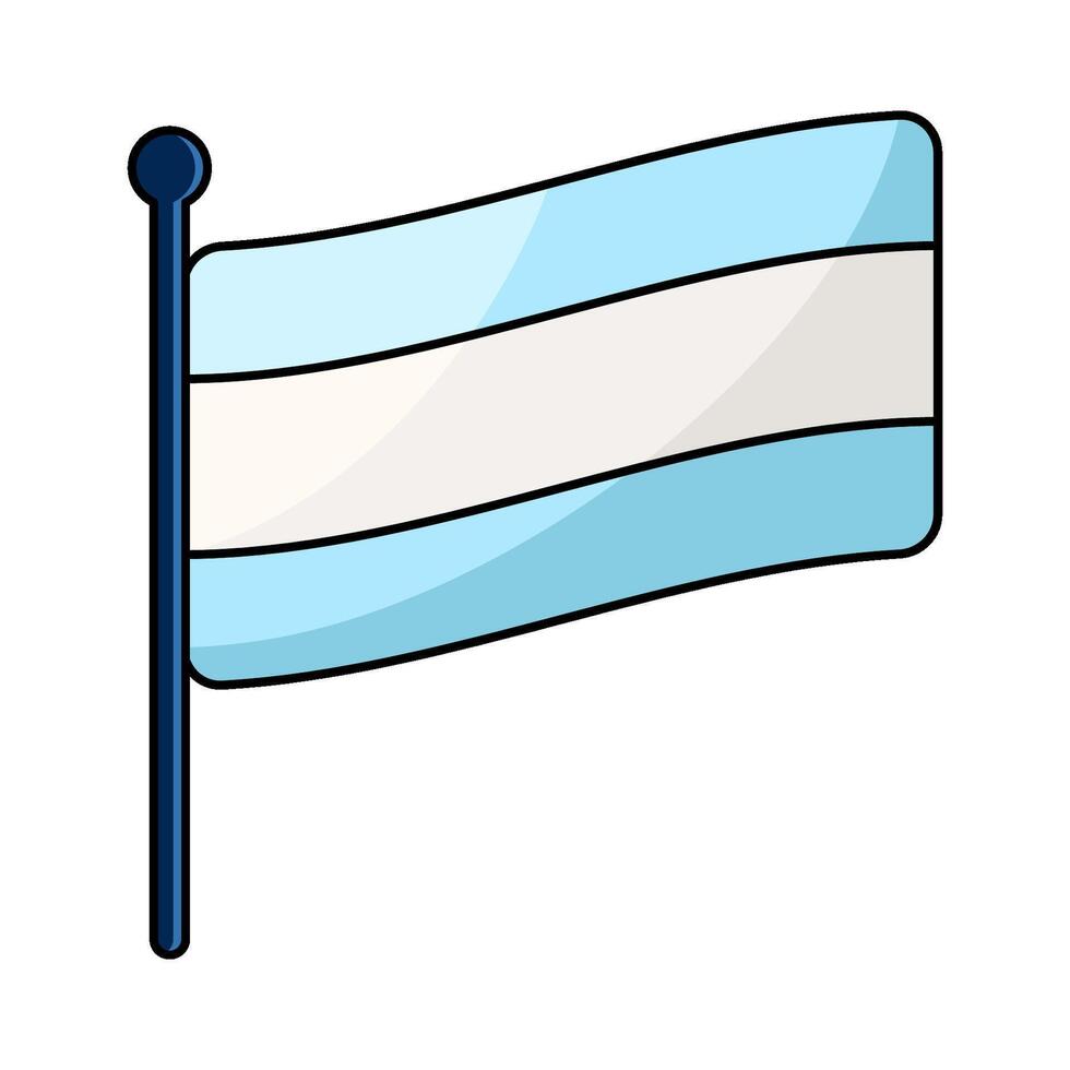 illustration of A Flag vector