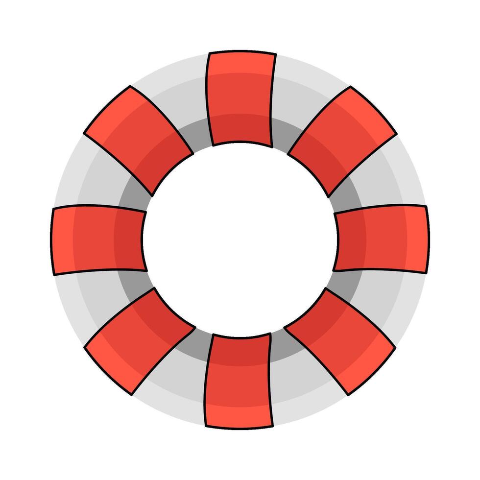 illustration of Circle Lifebuoy vector