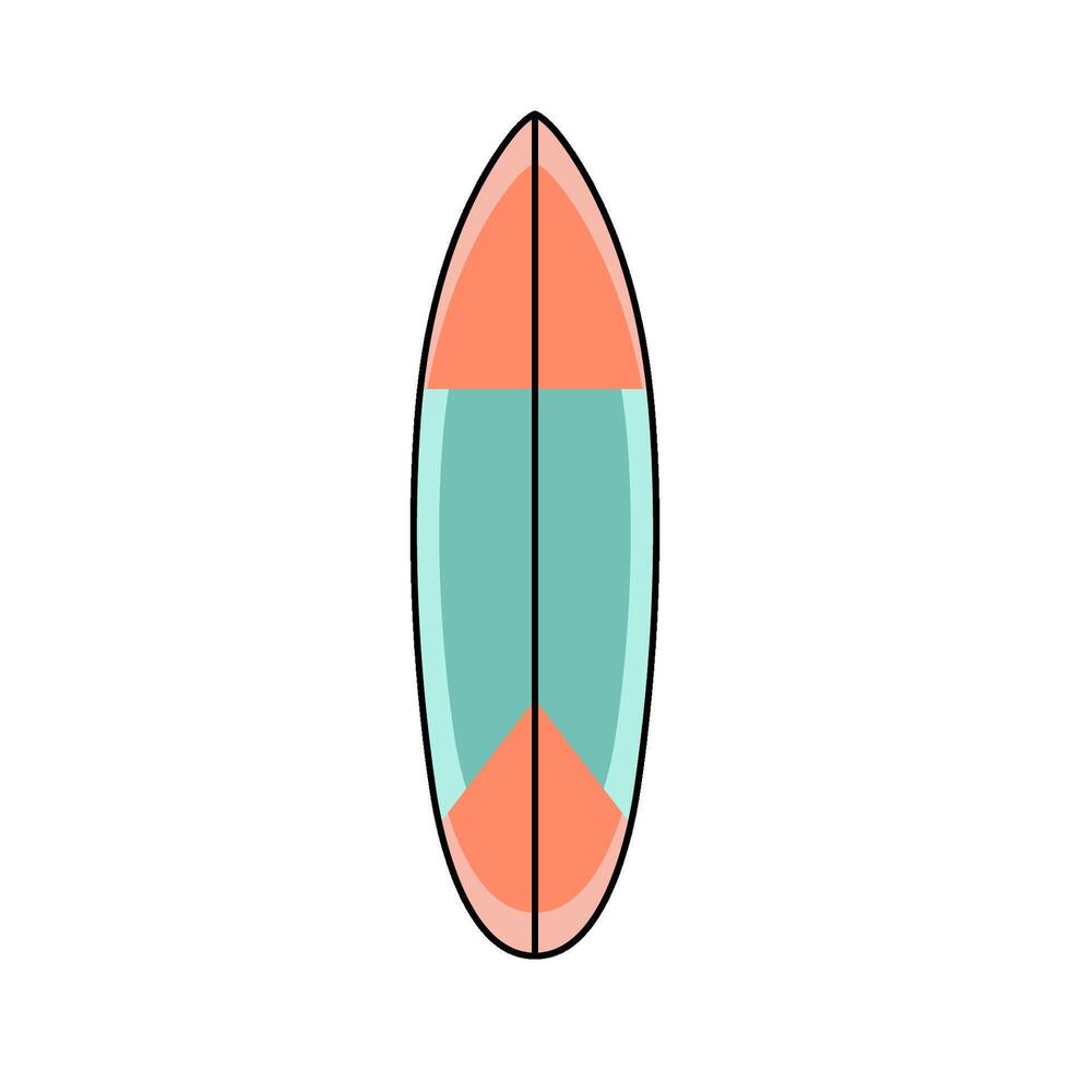 A Simple Surfboard vector
