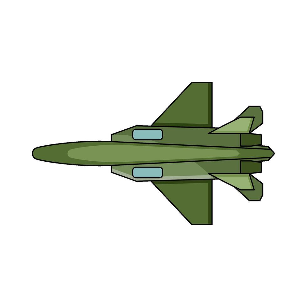 illustration of Military Aircraft vector