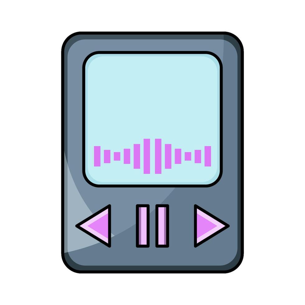 illustration of Music Player vector
