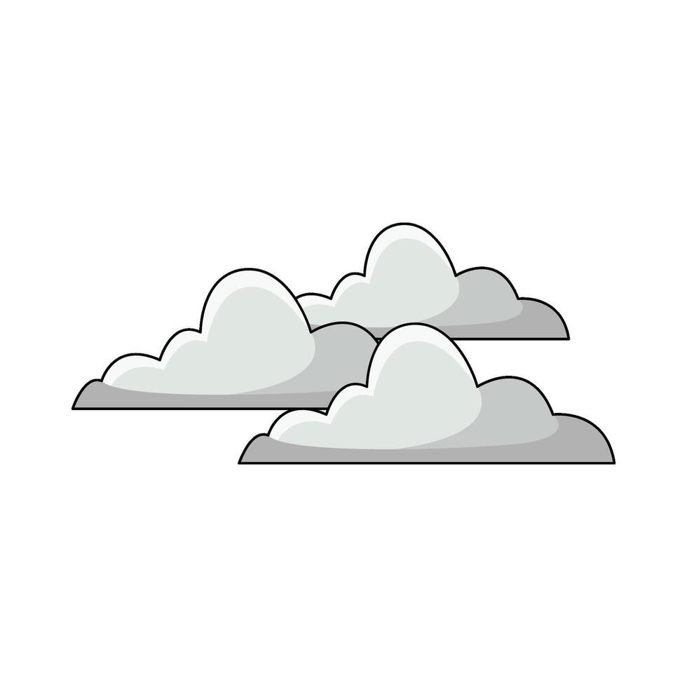 illustration of Fog Cloud vector