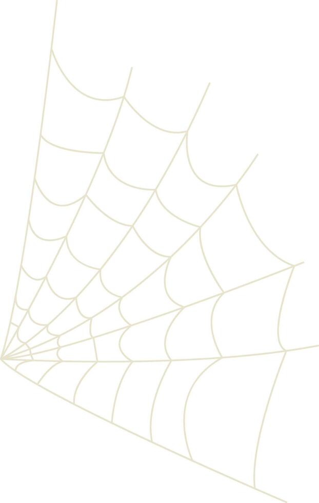 Spider Net Decoration with Simple Shape. vector
