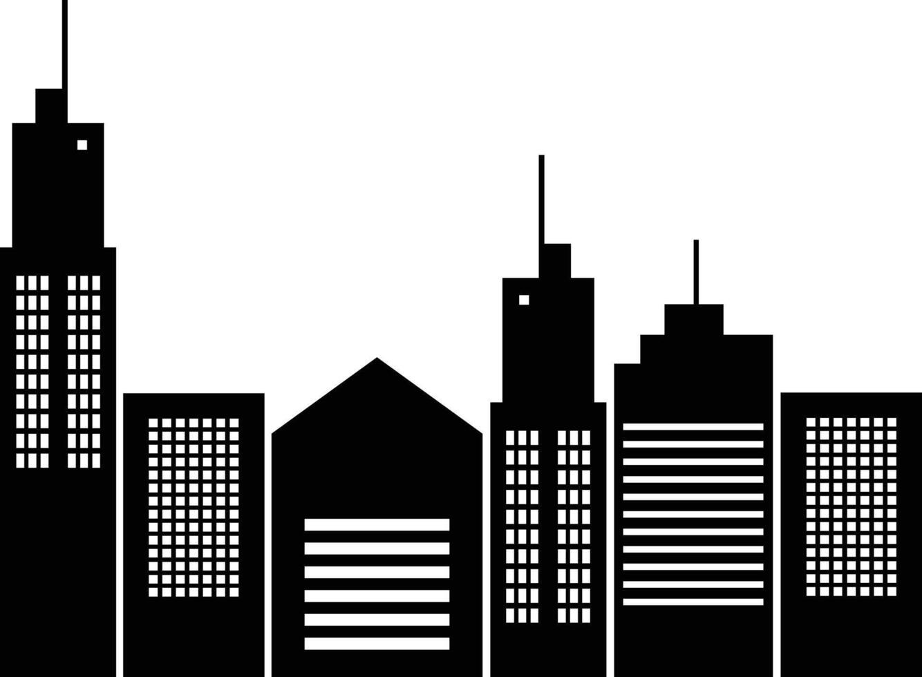 Silhouette of Cityscape vector