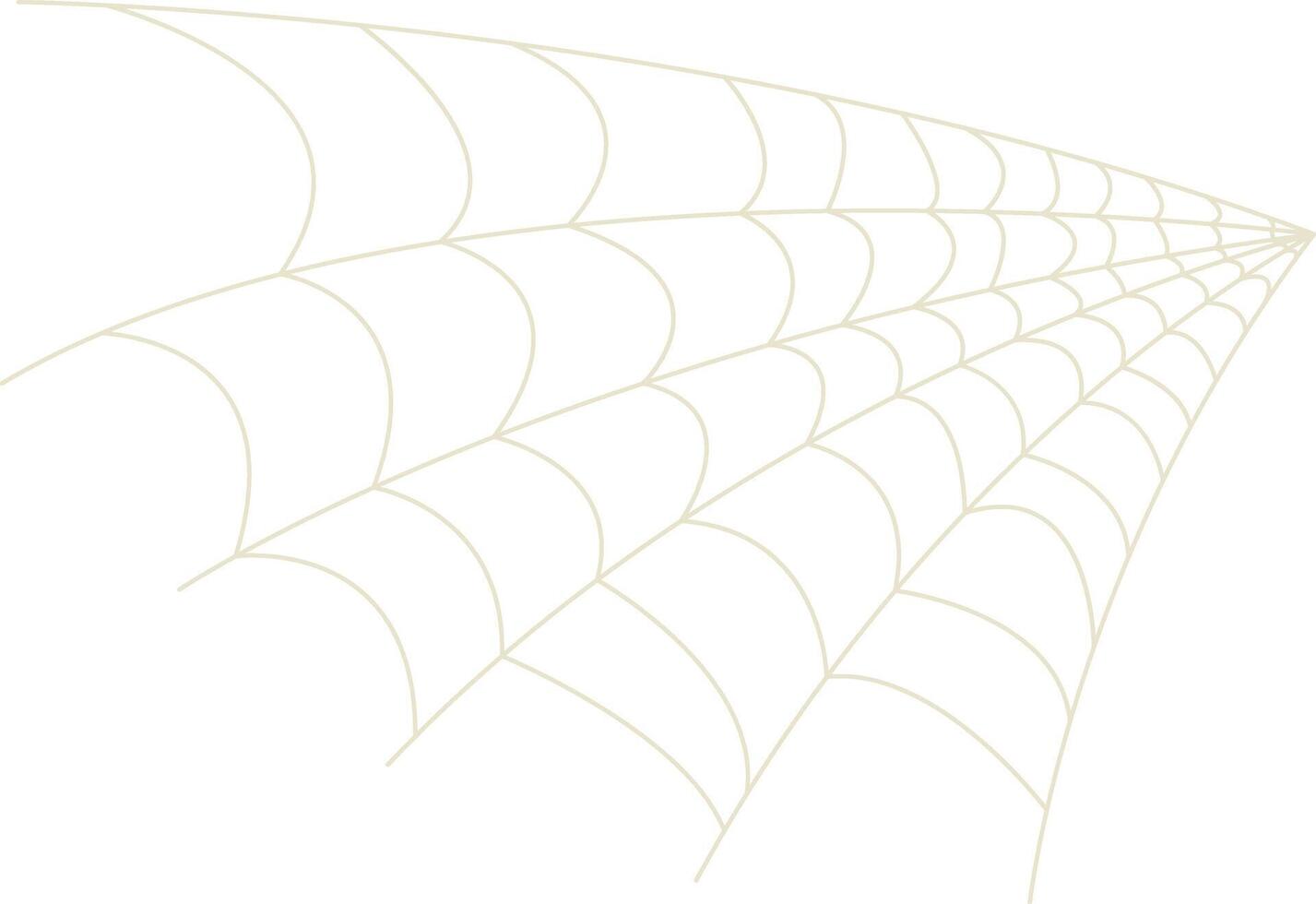 Spider Net Decoration in Simple Shape. vector