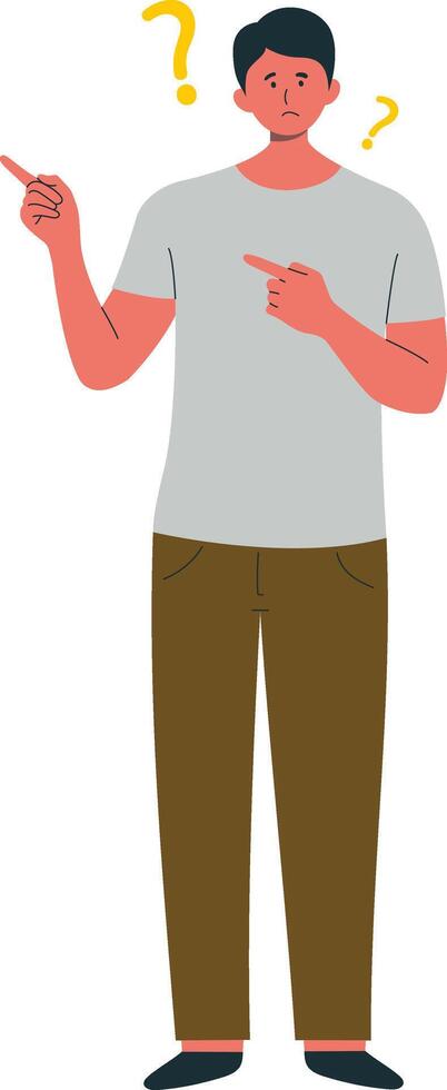 People Asking Question Character. People Solving Problem. vector