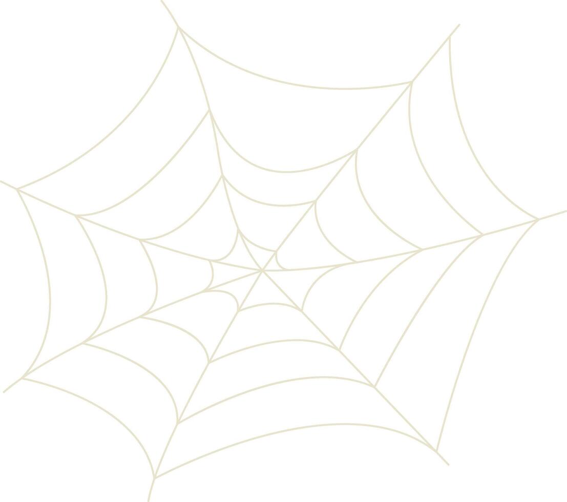 Spider Net Decoration with Simple Shape vector