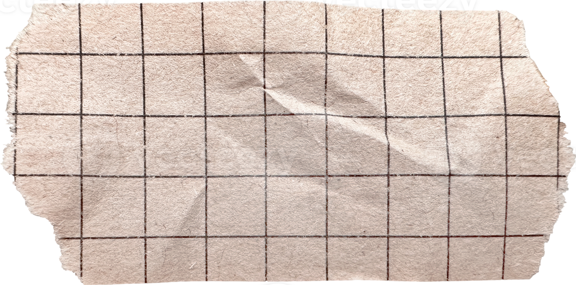 Beige And Brown Paper Ripped Masking Tape png