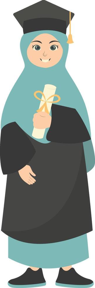 Illustration of People Graduation From University Isolated on White Background, vector