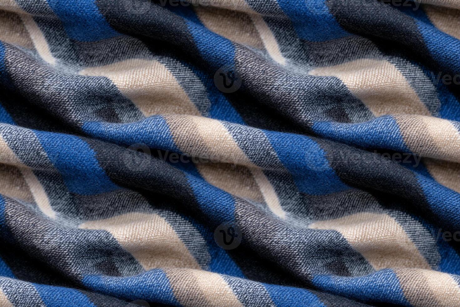 background, seamless texture - blue and white checkered fabric photo