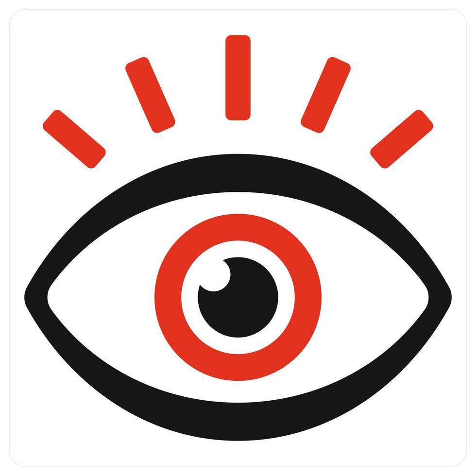 Vision in red color vector