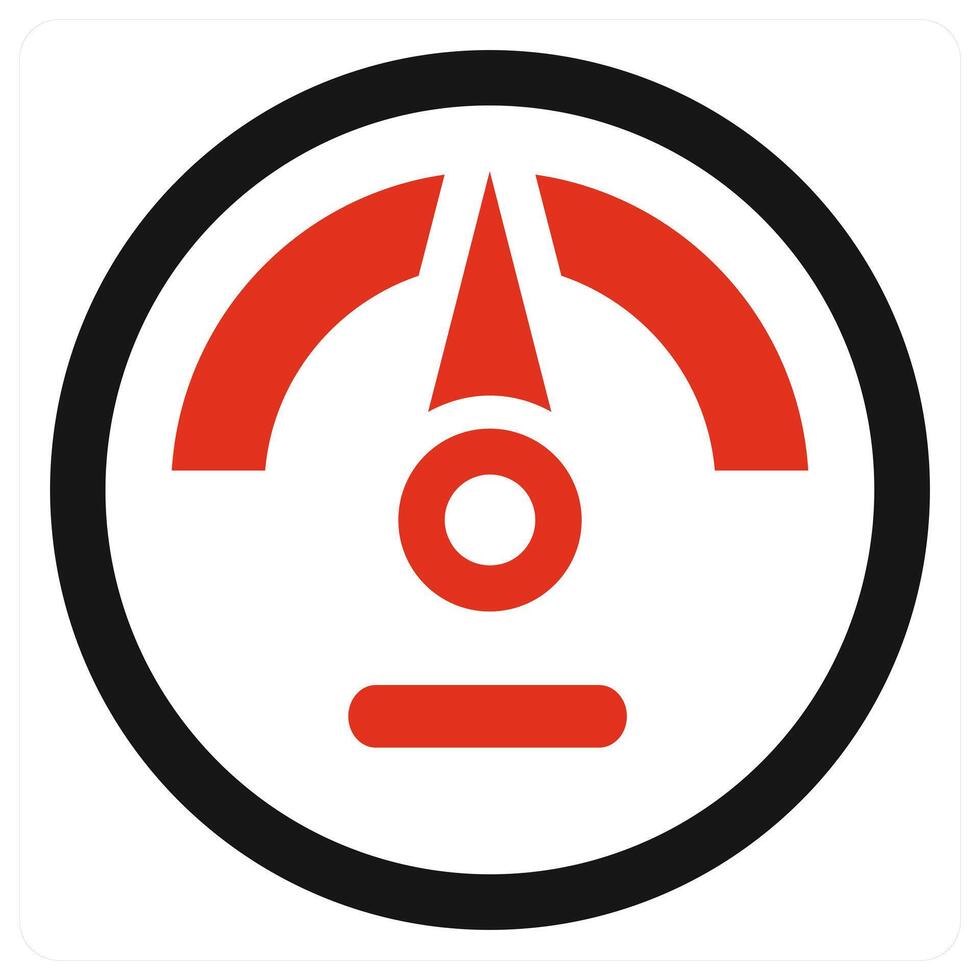Speed icon concept in red color vector