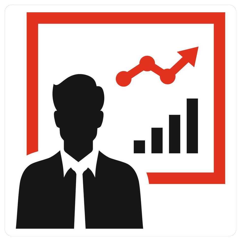Trainer icon concept in red color vector