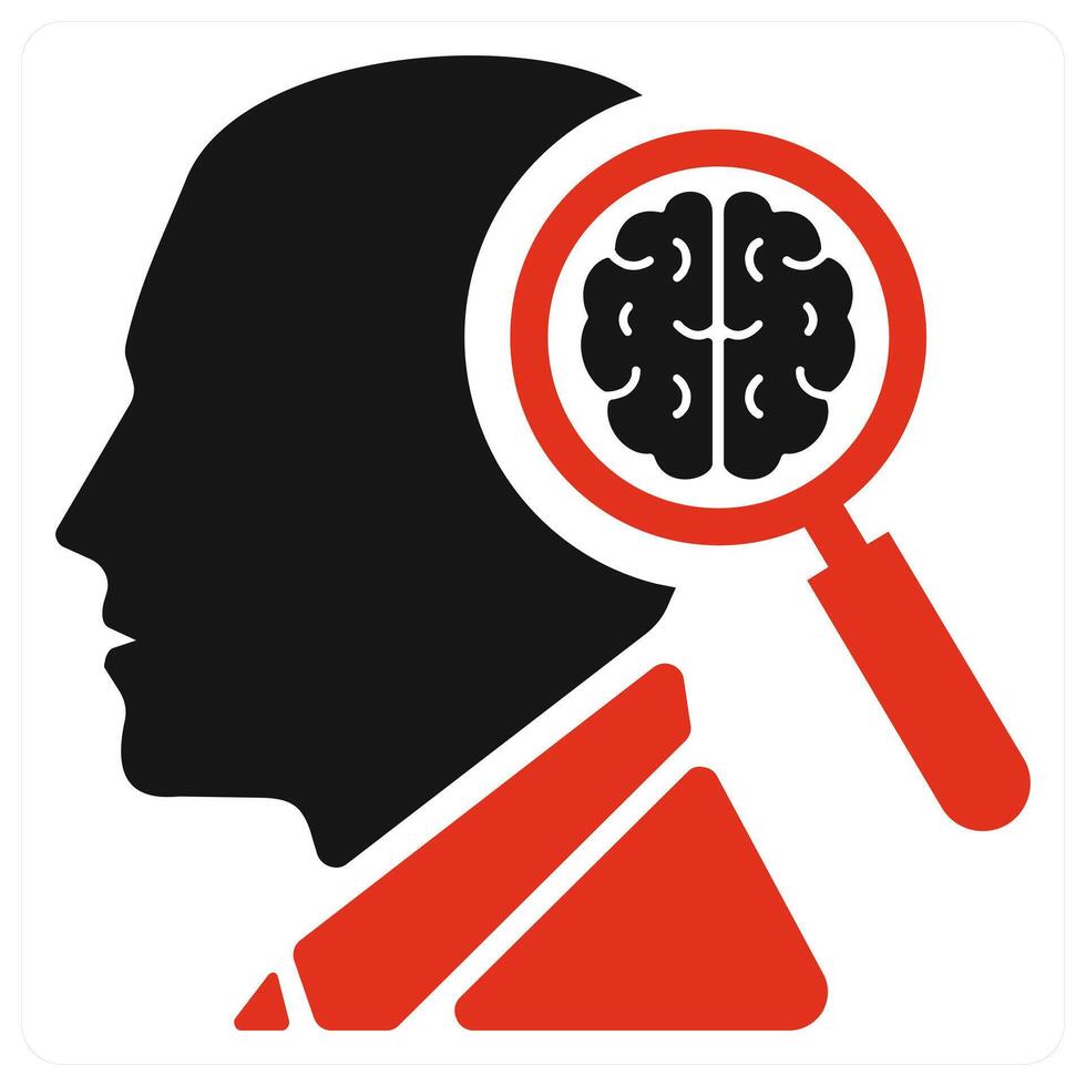 Talent icon in red color vector