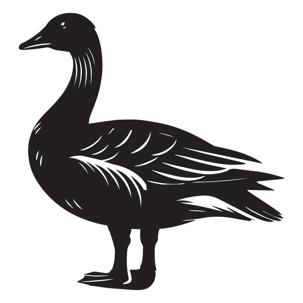 Playful Goose Clipart For T-shirts And Mugs vector