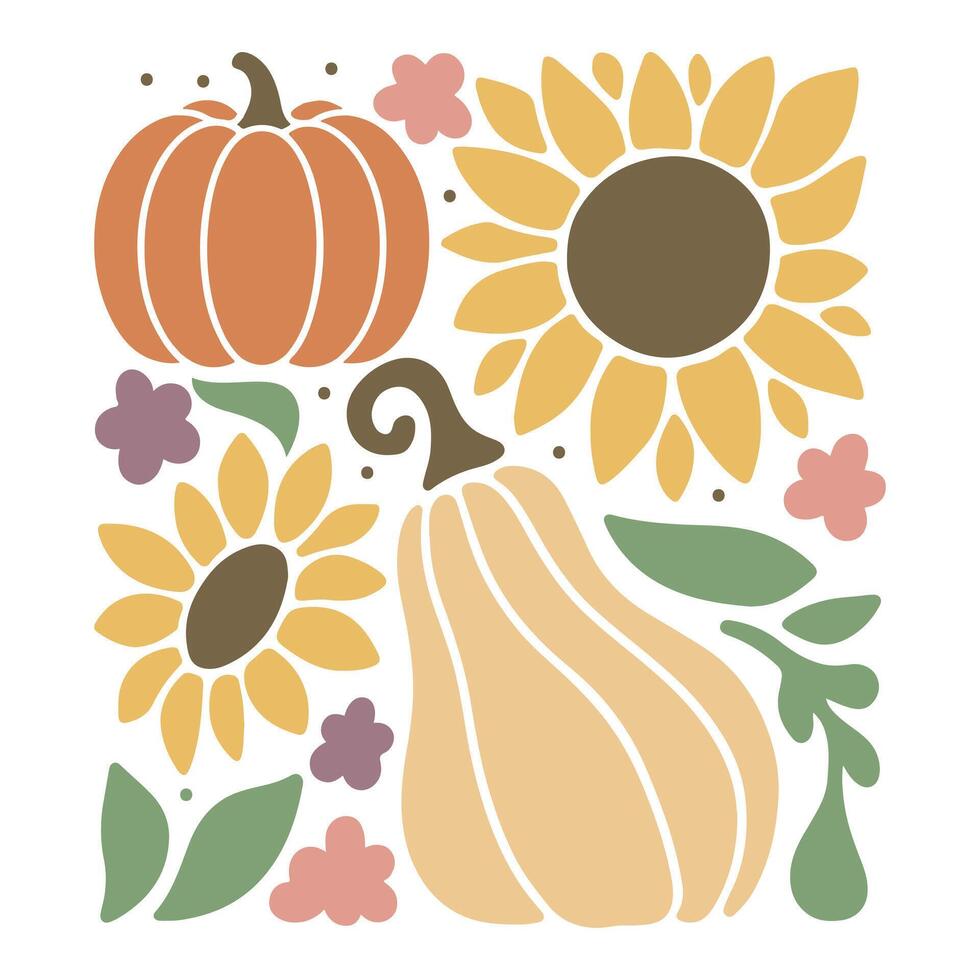 Soft Fall Shirt with Warm Autumn Colors vector