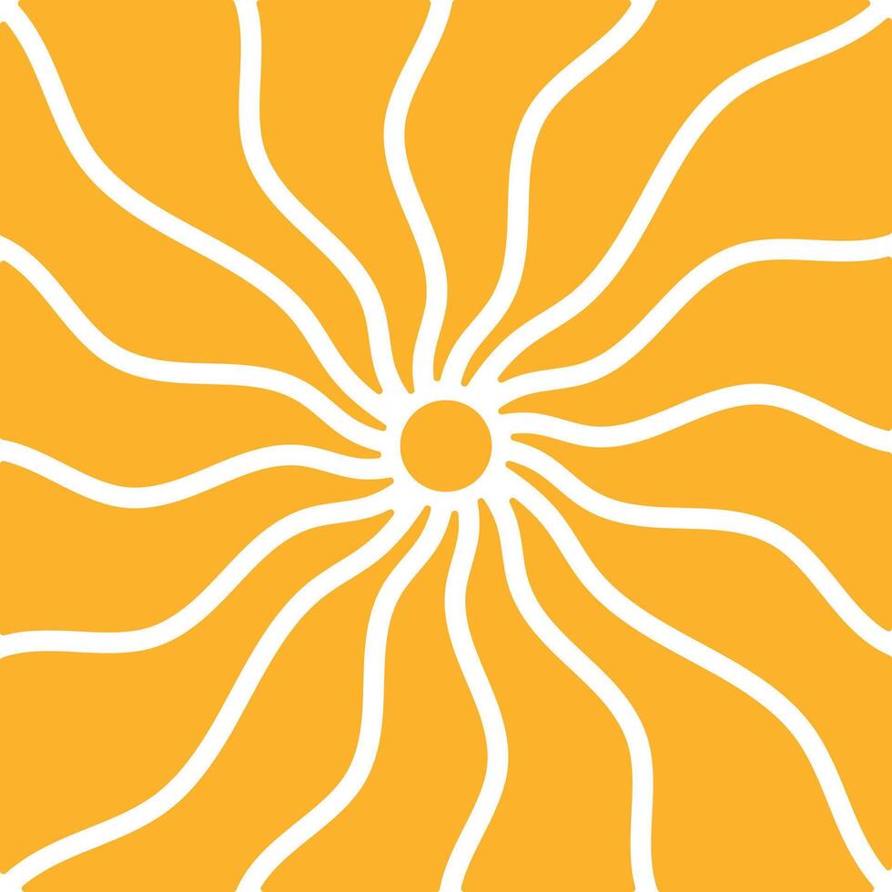 Groovy Sun design vector