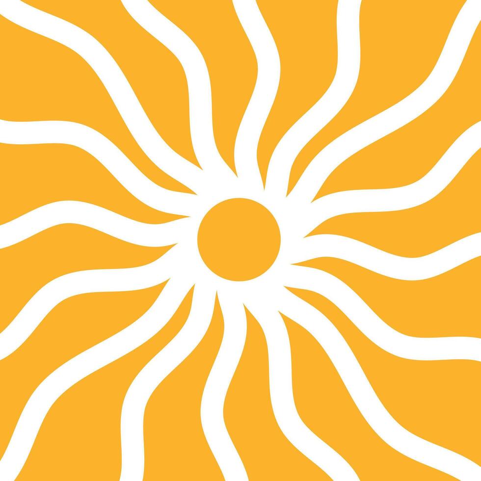 Abstract Sunburst Design vector
