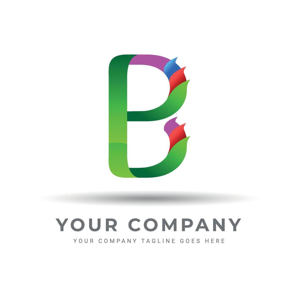 B LOGO FOR A BUSINESS OR COMPANY. B LETTER design, ICON, SIGN AND ABSTRACT. vector