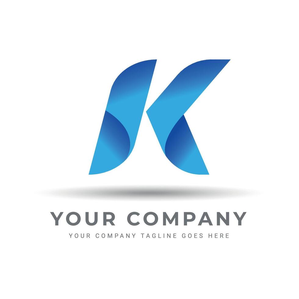 K LOGO FOR A BUSINESS OR COMPANY. K LETTER design, ICON, SIGN AND ABSTRACT. vector