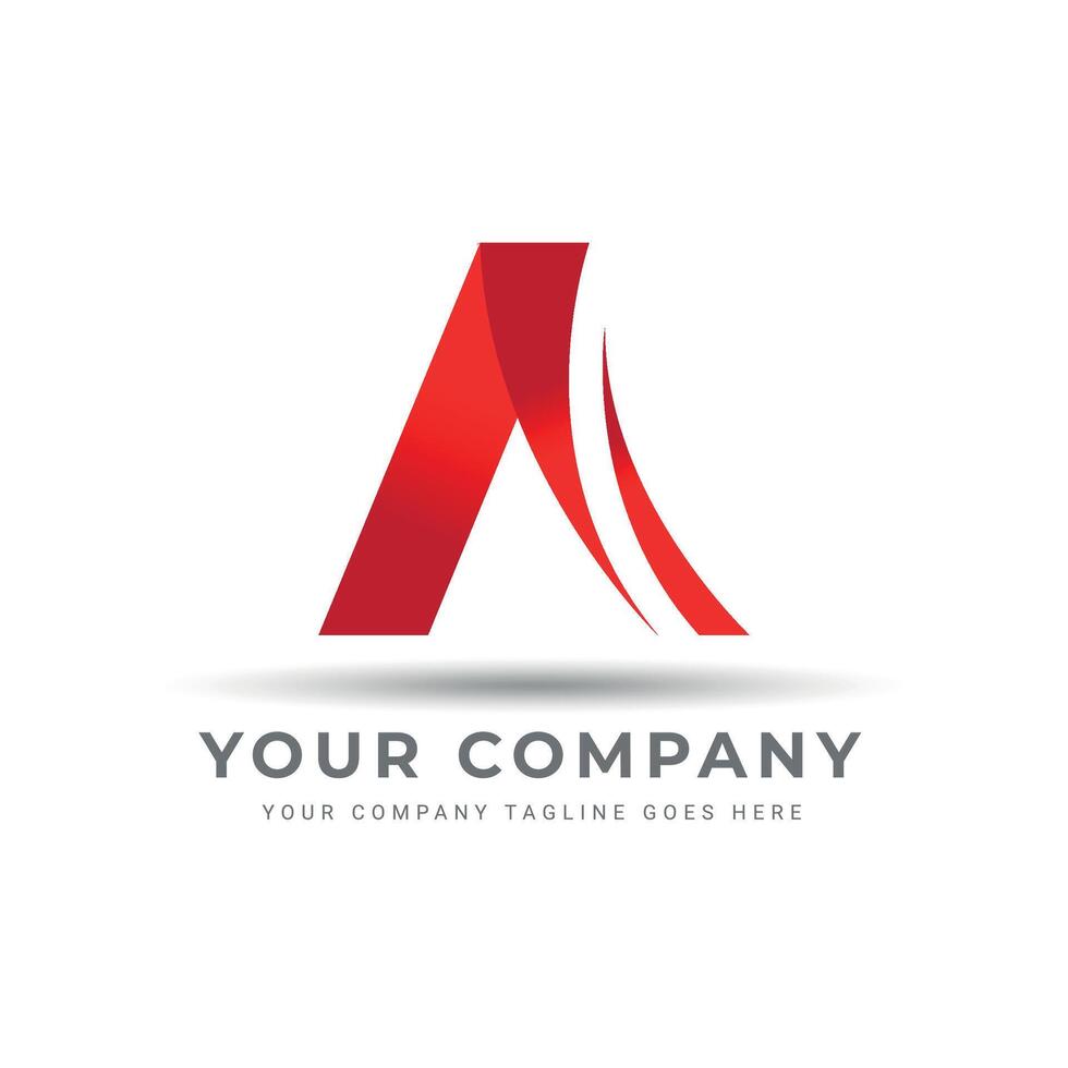 A LOGO FOR A BUSINESS OR COMPANY. A LETTER, ICON, SIGN AND ABSTRACT. vector