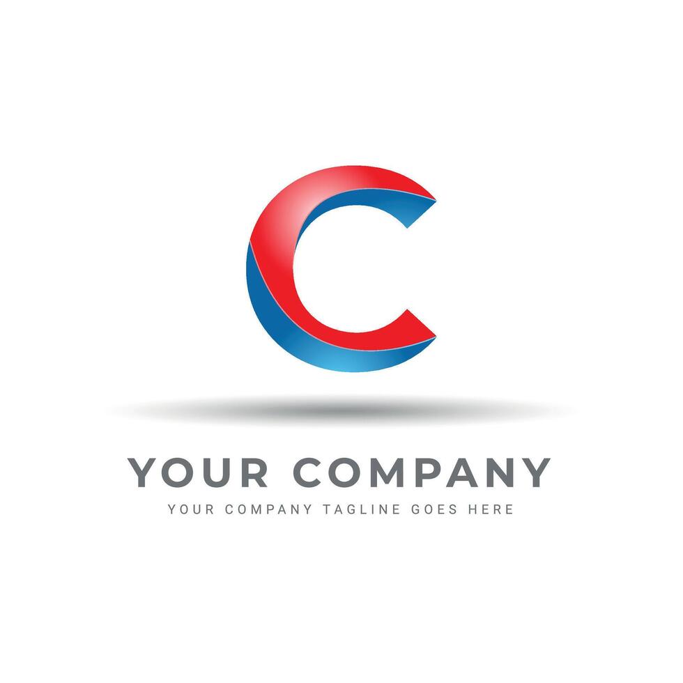 C LOGO FOR A BUSINESS OR COMPANY. C LETTER, ICON, SIGN AND ABSTRACT. vector