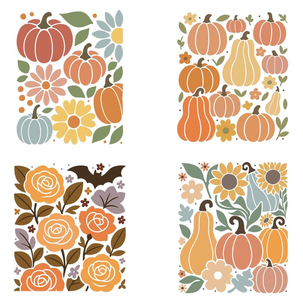 October Shirt with Vintage Autumn Style Graphics collection vector