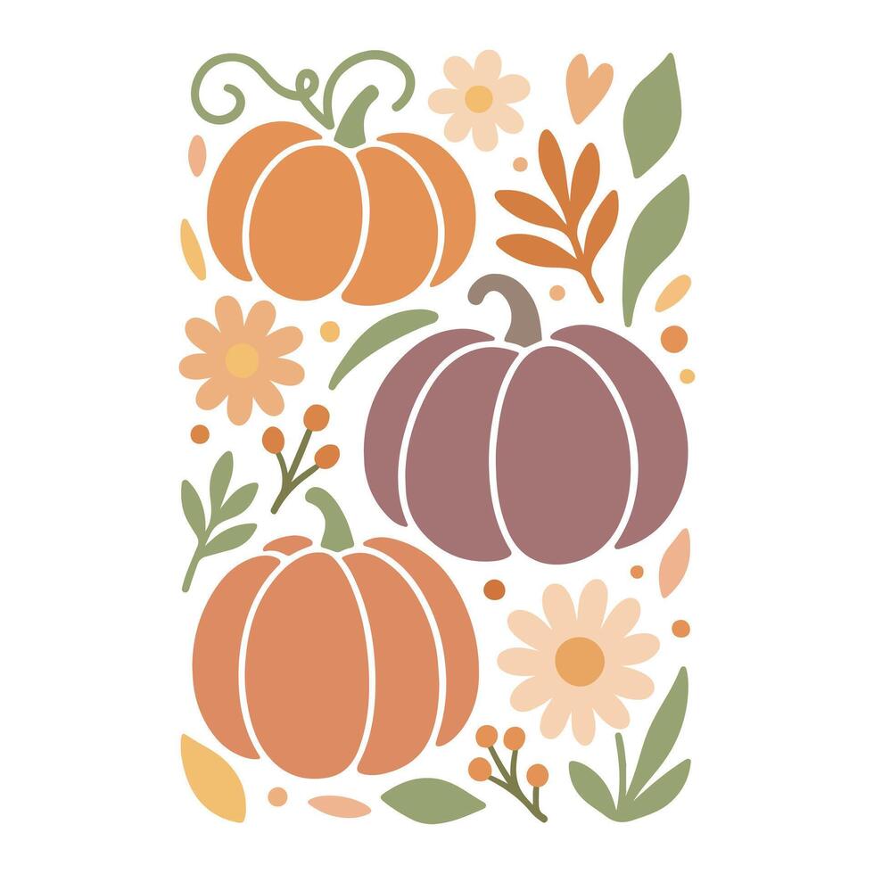 Fall Spirit Shirt with Cozy Boho Design vector