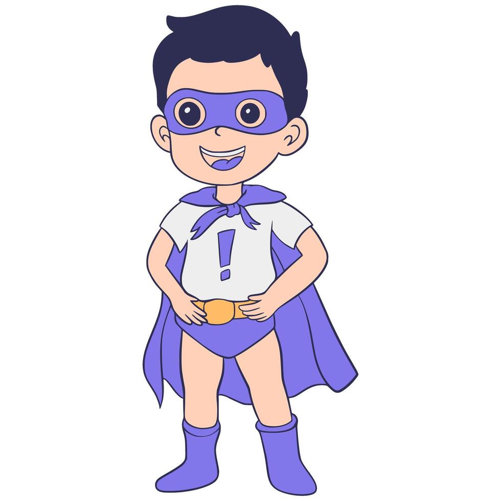 Superhero Illustration Cartoon vector