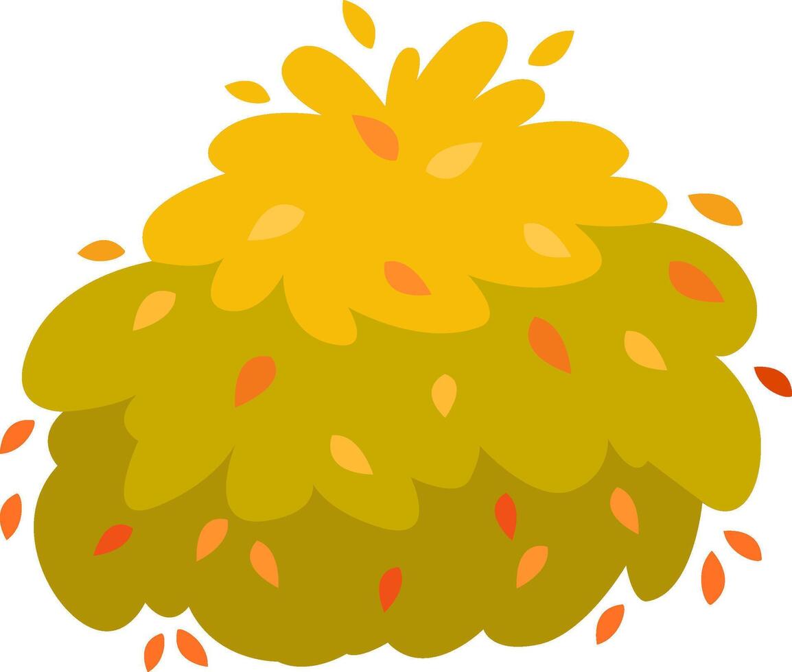 Colorful autumn leaves illustration vector