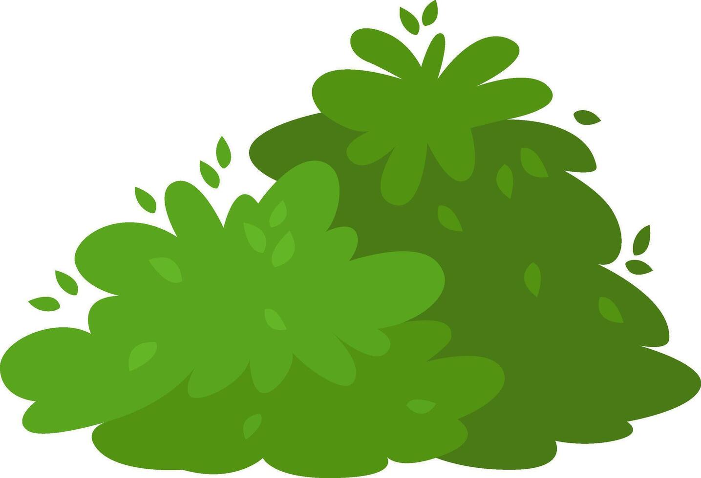 Green bushes for landscaping vector