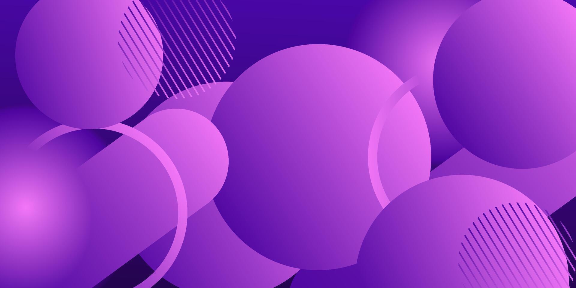 Abstract colored purple circle background. Trendy banner with overlapping background pattern. eps10 vector