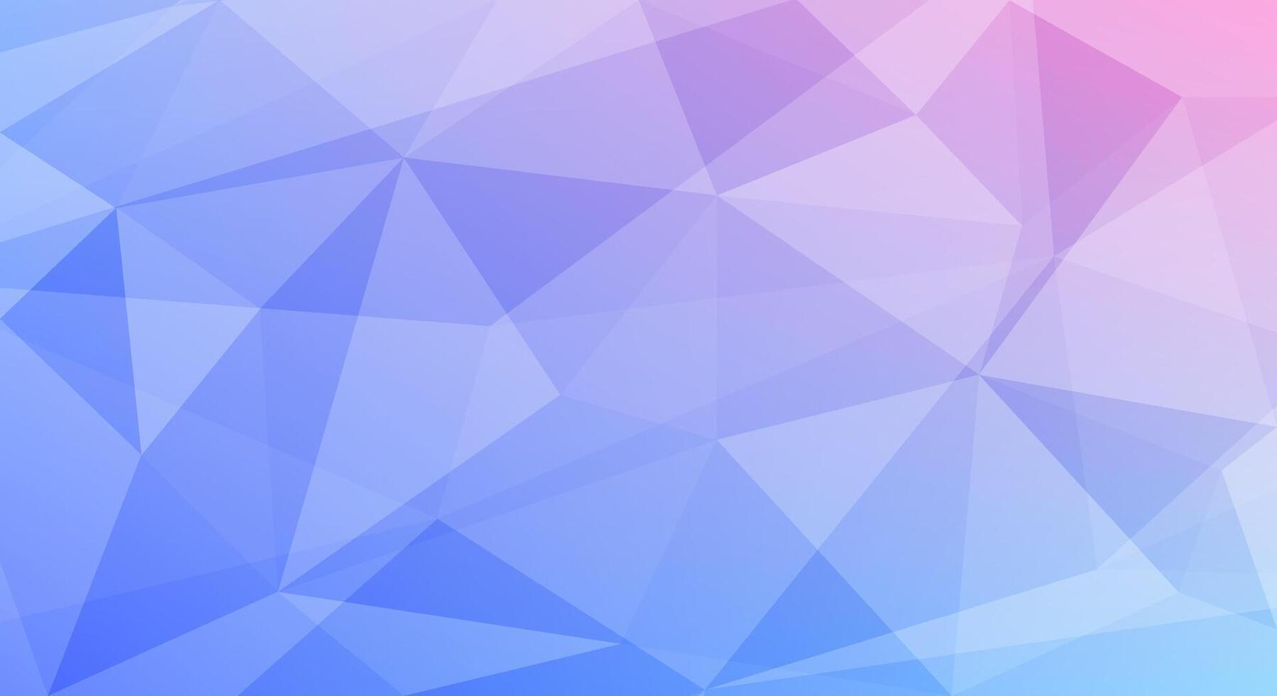 Abstract geometric pattern in blue and pink vector