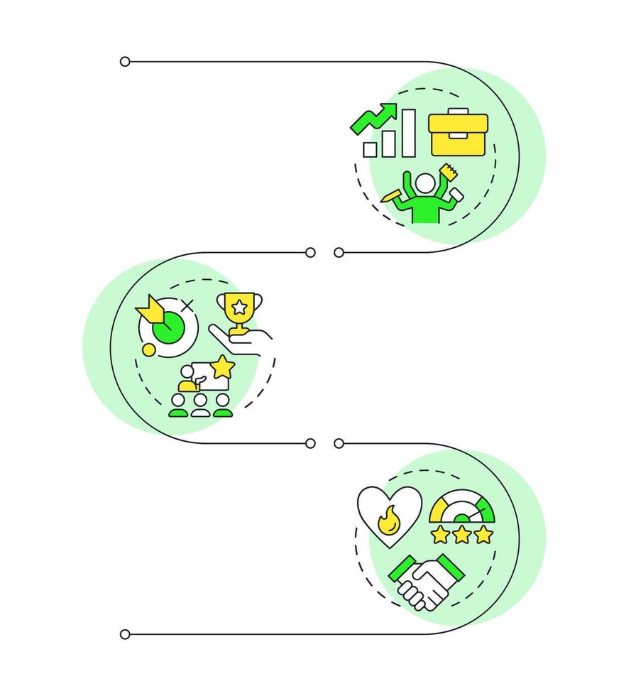 Business growth and success strategies illustration vector