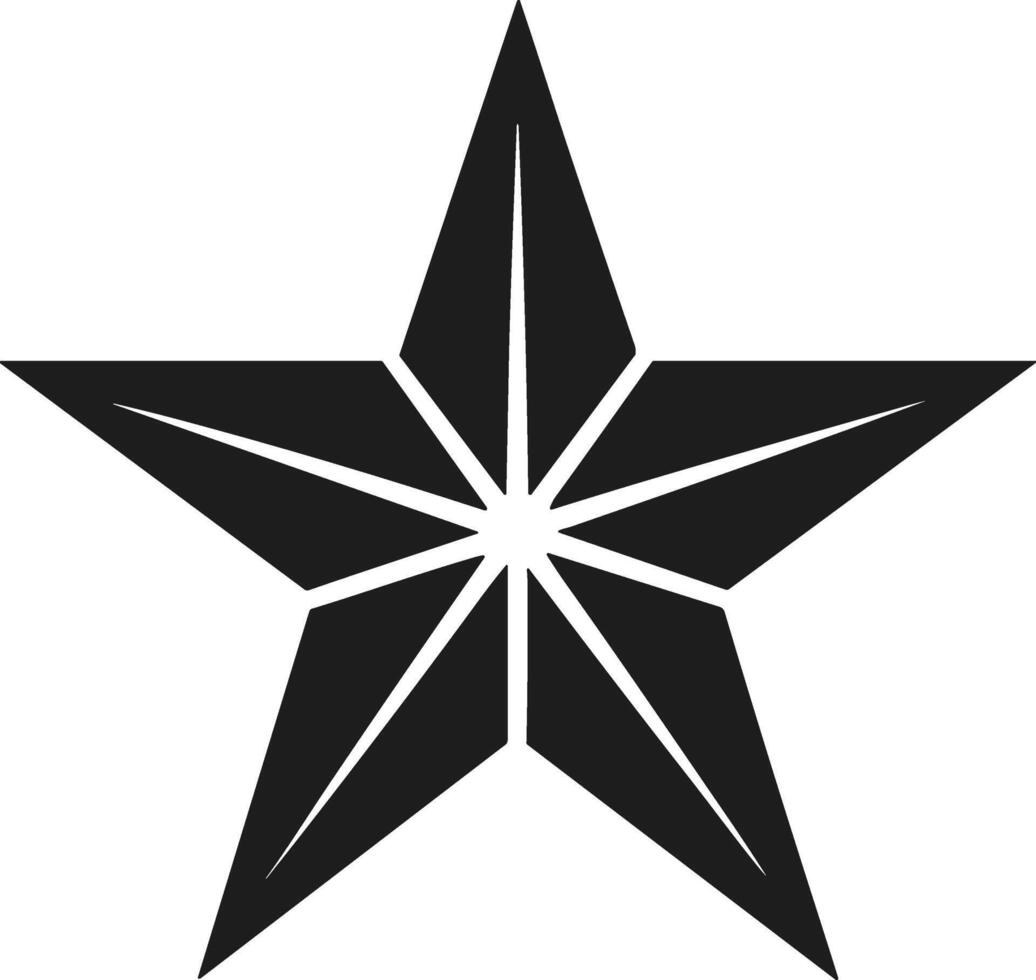 Segmented Star Silhouette for USA Independence Day and Patriotic Designs vector