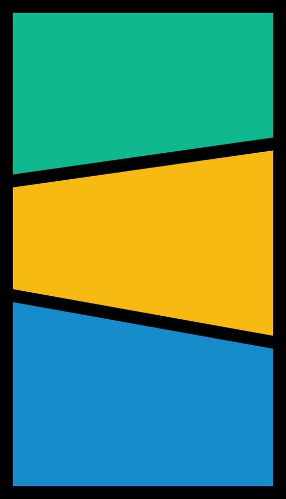 Dynamic vertical comic panel layout featuring bold, colorful sections divided by sharp diagonal lines. for mobile stories, webtoons, modern, energetic background with distinct graphic novel aesthetic vector
