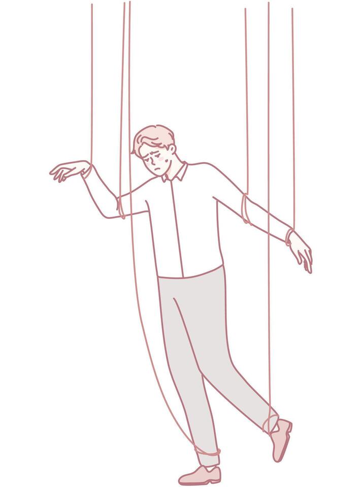 A delightful Marionette Puppet Character Illustration blending tradition with modern artistry vector